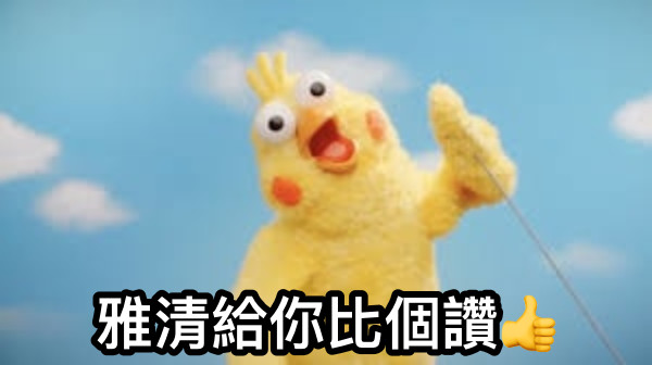 雅清給你比個讚👍