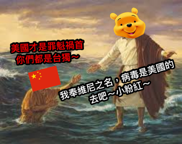 我奉維尼之名，病毒是美國的 去吧～小粉紅～ 美國才是罪魁禍首 你們都是台獨～