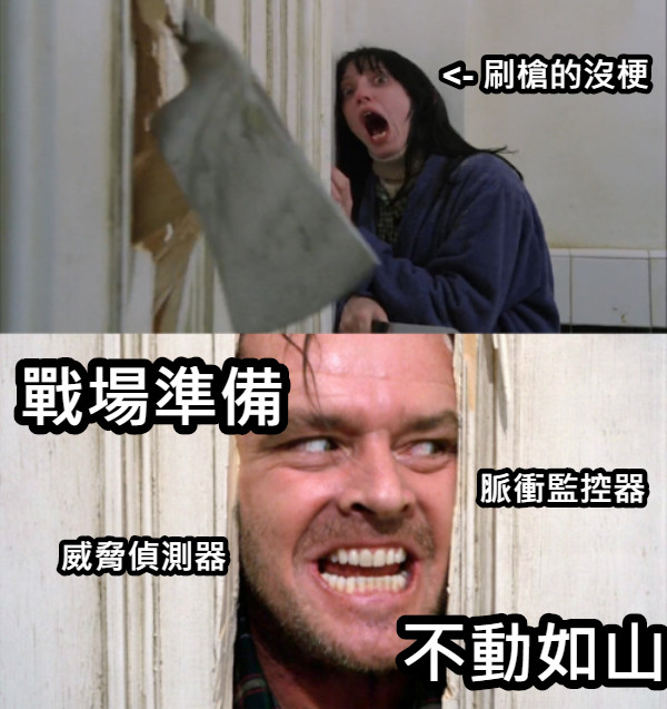 &lt;- 刷槍的沒梗 戰場準備 不動如山 威脅偵測器 脈衝監控器
