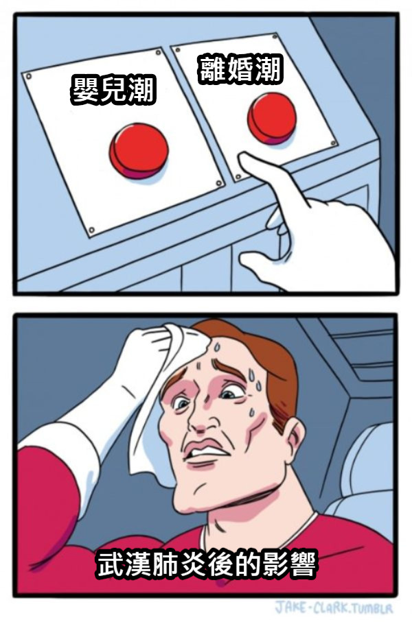 嬰兒潮 離婚潮 武漢肺炎後的影響