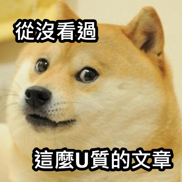 從沒看過 這麼U質的文章