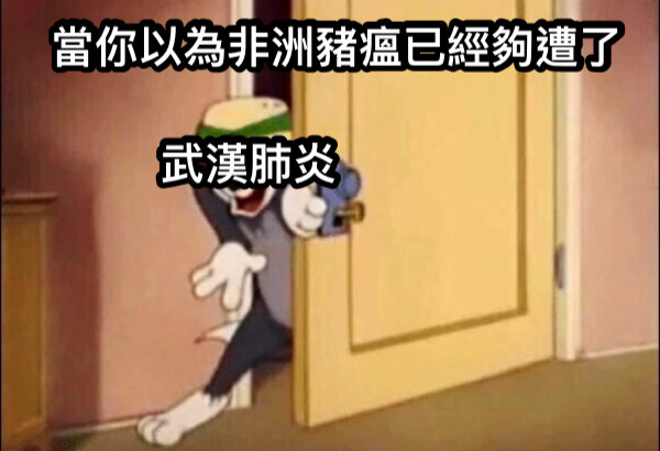 當你以為非洲豬瘟已經夠遭了 武漢肺炎