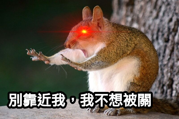 別靠近我，我不想被關