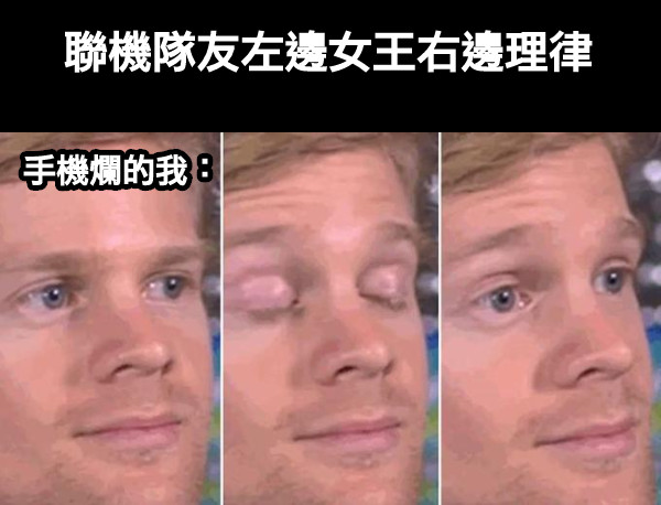 聯機隊友左邊女王右邊理律 手機爛的我：
