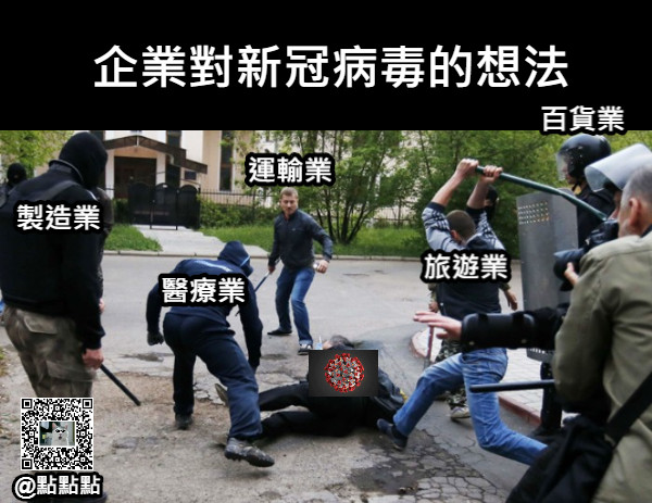 企業對新冠病毒的想法 旅遊業 運輸業 百貨業 醫療業 製造業