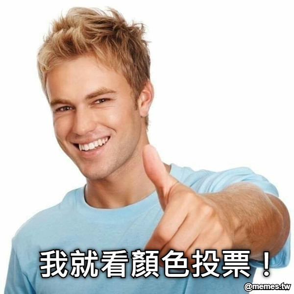 我就看顏色投票！