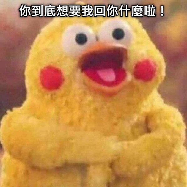 你到底想要我回你什麼啦！