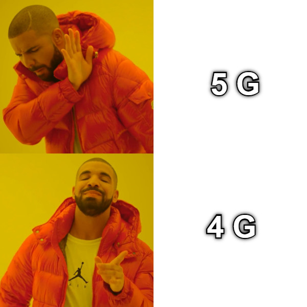 5 G 4 G
