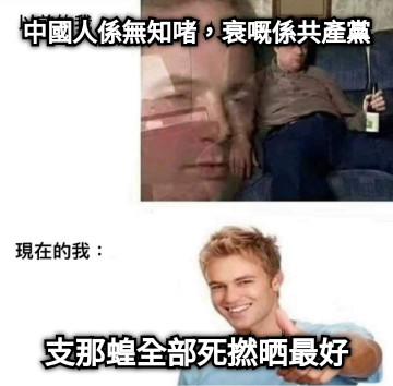 中國人係無知啫，衰嘅係共產黨 支那蝗全部死撚晒最好