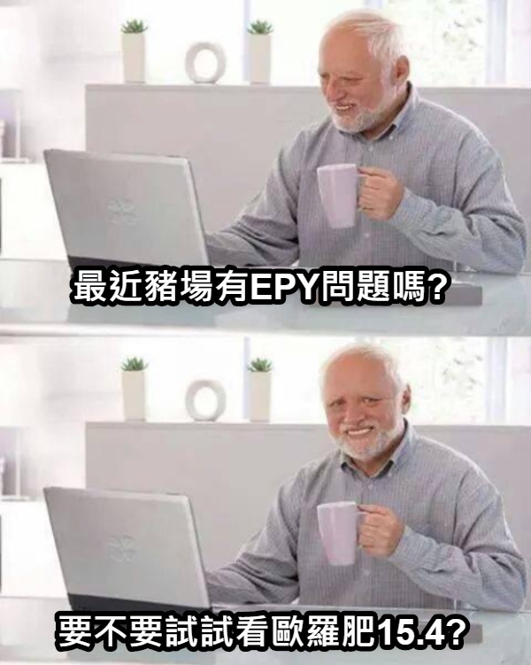 最近豬場有EPY問題嗎? 要不要試試看歐羅肥15.4?